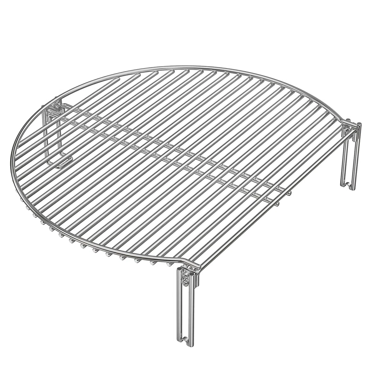 onlyfire Griglia di Cottura Espandibile in Acciaio Inox per Griglie a carbonella e in Ceramica, Griglia di Riscaldamento per Large Big Green Egg, Weber Kettle Grill, Kamado Joe Classic