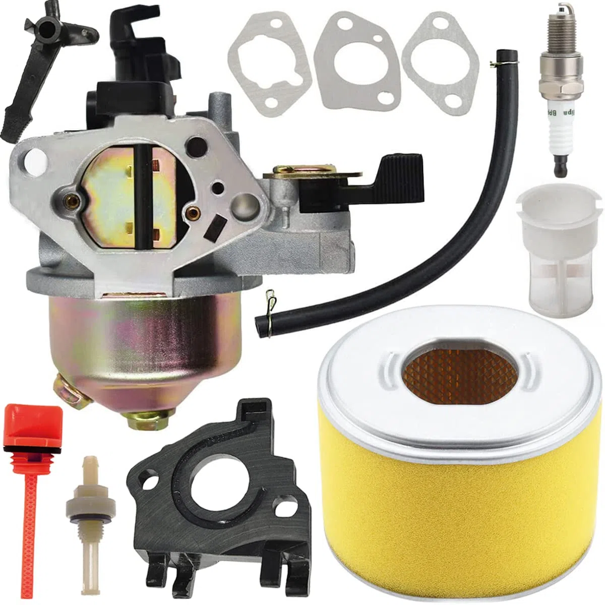 ZAMDOE Carburatore per Honda GX240 GX270 8HP 9HP Motori sostituisce # 16100-ZE2-W71 1616100-ZH9-820 con Filtro Aria Candela Guarnizione Linea Carburante