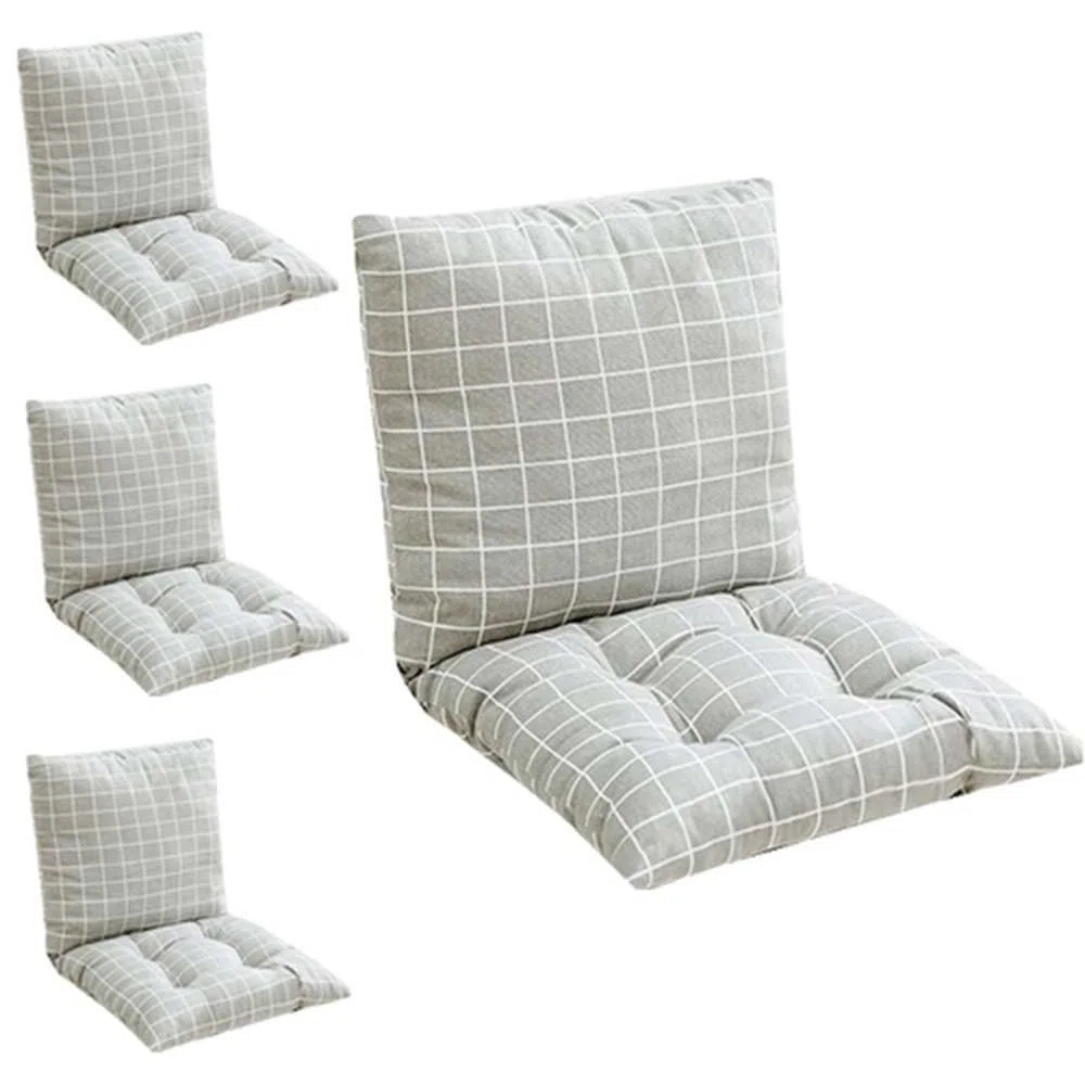 Cuscini per Sedie con Schienale 40x40/45x45/50x50cm Cuscino per sedie da Pranzo Antiscivolo Confortevoli Cucina Cuscini per Sedie per Sedia l'esterno Interni Giardino Ufficio(A1,40x40cm4PCS)
