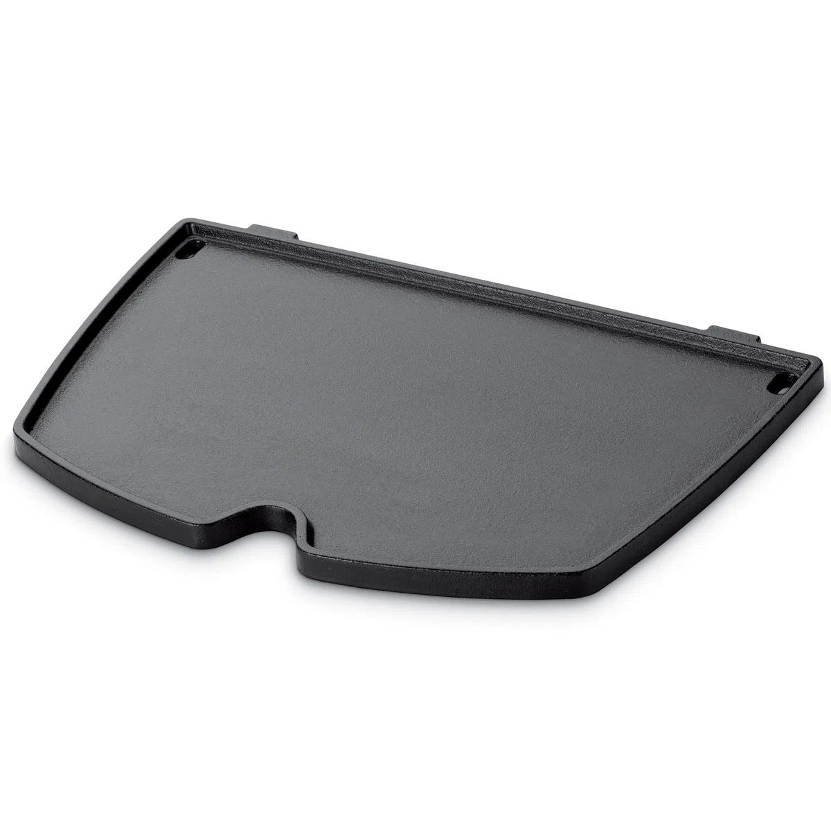 Weber Piastra per barbecue a gas Q serie 100/1000 / piastra in ghisa smaltata con superficie antiaderente e bordi rialzati, accessorio resistente per barbecue, 1,3 x 22 x 32 cm, nero