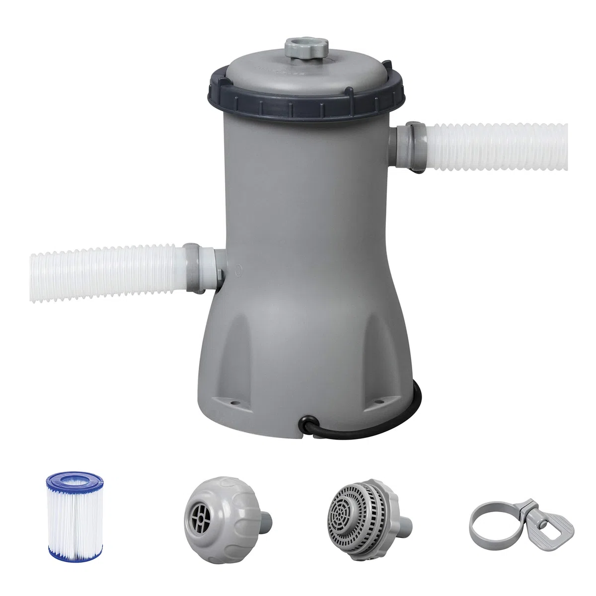 Bestway Flowclear - Pompa filtro 3.028 l/h, 40 W, colore: Grigio