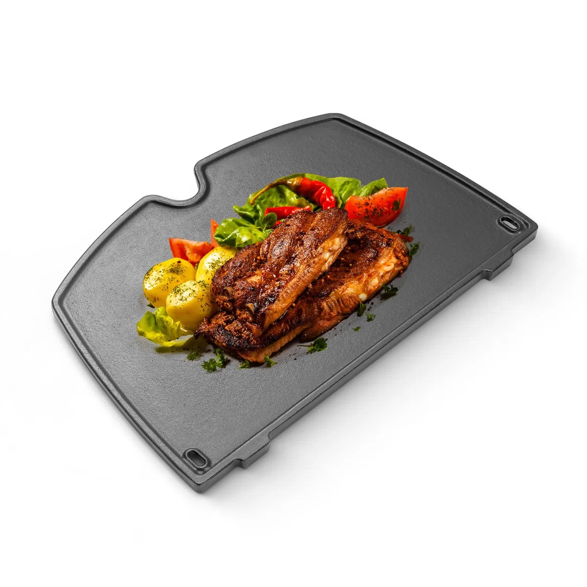 6559 Piastra in Grill ghisa per barbecue Weber Q200, Q220, Q240, Q260, Q2000, Q2200, Q2400 Series per barbecue a gas, 38,9 cm Piastra di Ricambio