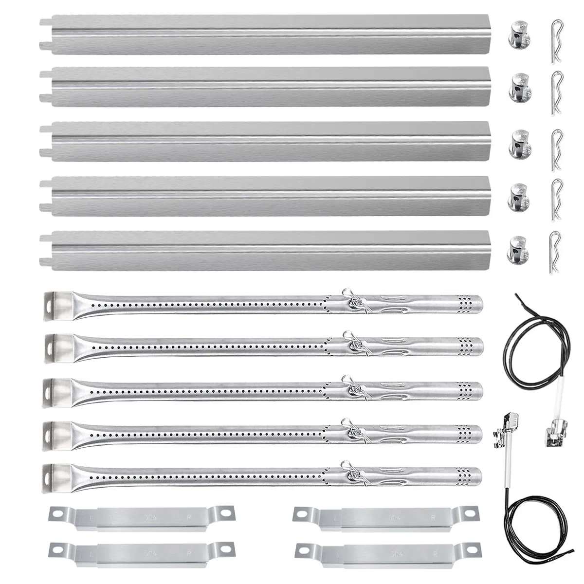 Kit bruciatore grill per griglie Charbroil convettivo o infrarosso 5 e 4 bruciatori 463448021 463451022 463465022; ricambi griglia Charbroil; parte griglia Charbroil; Bruciatore per griglia