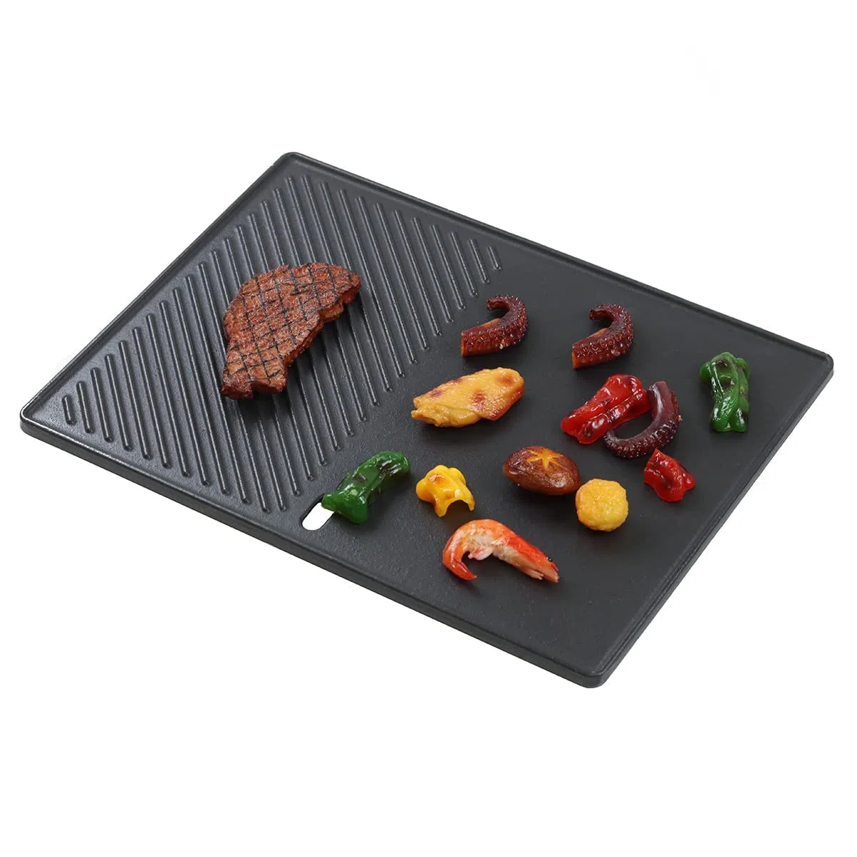 43CM X 32CM Cast Iron Grill Plate per Enders Monroe PRO 4 SIK Turbo, PRO 3 SIK Turbo, landmann Triton 3 e 4 Bruleurs Accessori, Cast Plate Griddle for Enders Boston 4 Spare Parts