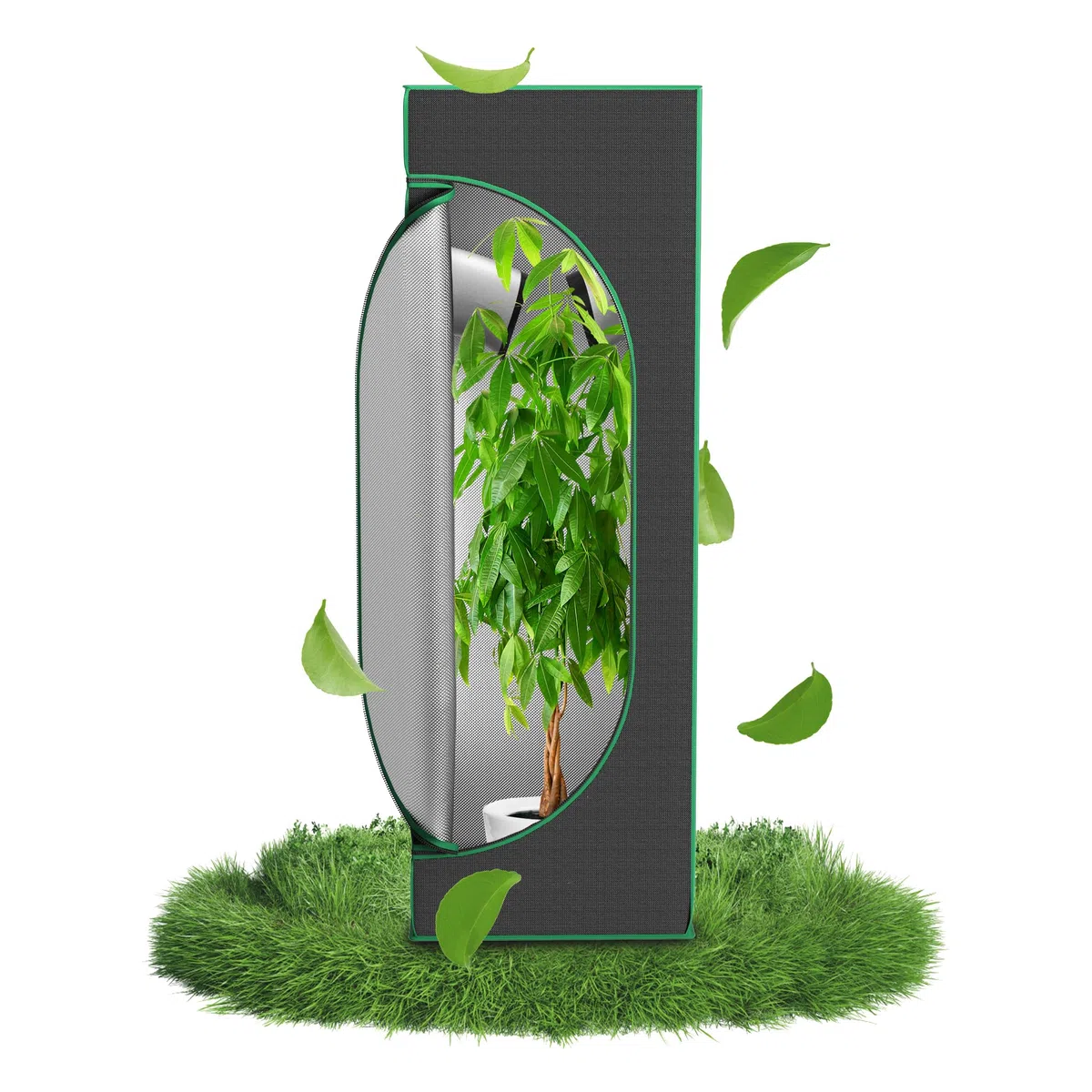 FIVMEN Serre a tenda 40x40x120 cm Tenda da coltivazione con Mylar riflettente, impermeabile e a tenuta stagna, serra per coltivazione indoor, serra per la crescita delle piante, per la coltivazione