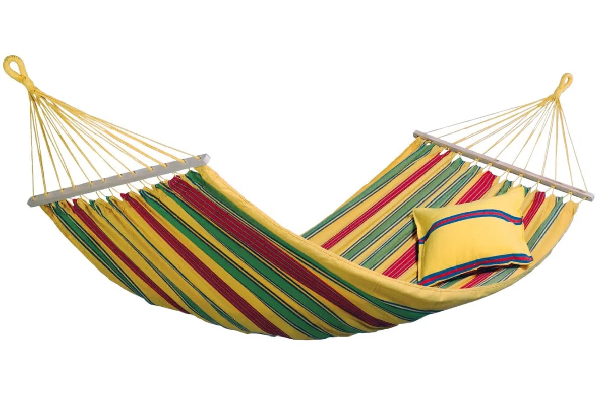Amazonas Hammock EL-1072000 Aruba Amaca Vanilla, Giallo, Giallo, 310x80x5 cm