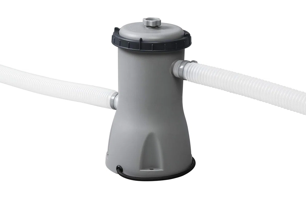 Bestway Flowclear - Pompa filtro 3.028 l/h, 40 W, colore: Grigio