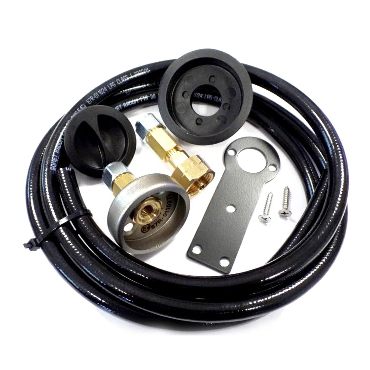 Kit di ricarica per bombola di gas GPL europeo da 21,8 mm con valvola di non ritorno e staffa DISH