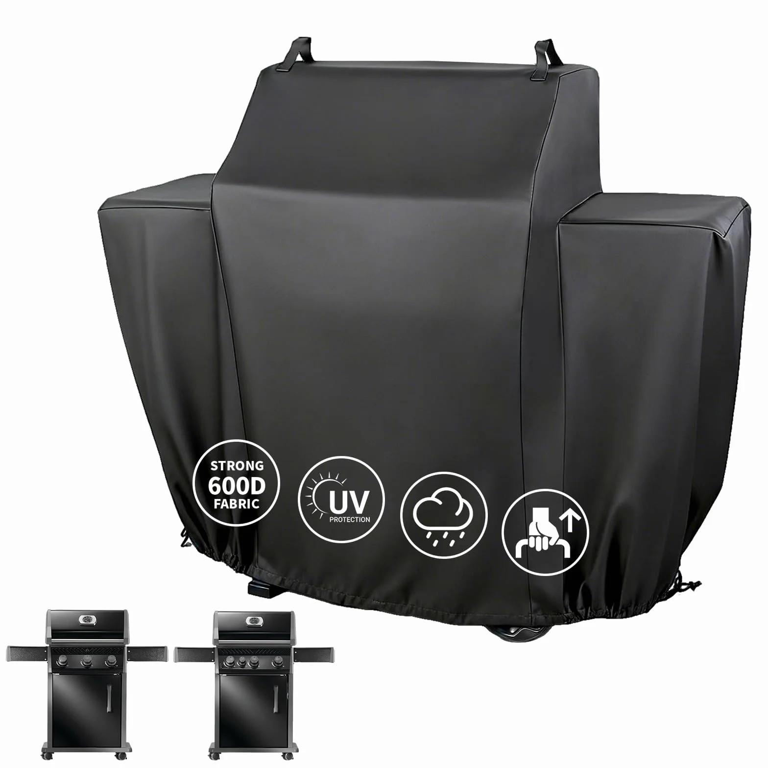 Denmay Copertura per barbecue Napoleon Rogue 425 Series, copertura resistente alle intemperie, per barbecue a gas Napoleon Rogue 425, accessori per barbecue 600D, copertura per barbecue a gas, con