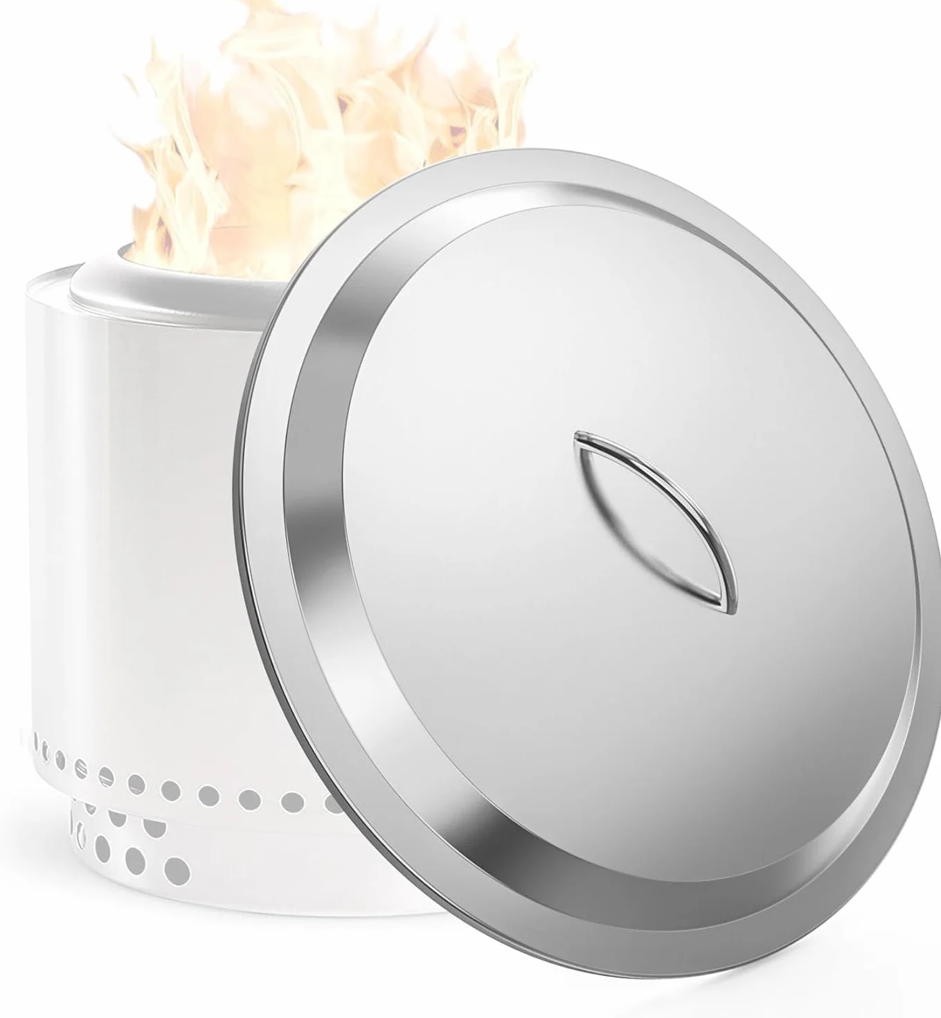 onlyfire Coperchio Bonfire in Acciaio Inox 304 per Solo Stove Braciere Senza Fumo Bonfire di 49.5 cm, Accessori per Braciere Senza Fumo, Φ50 CM