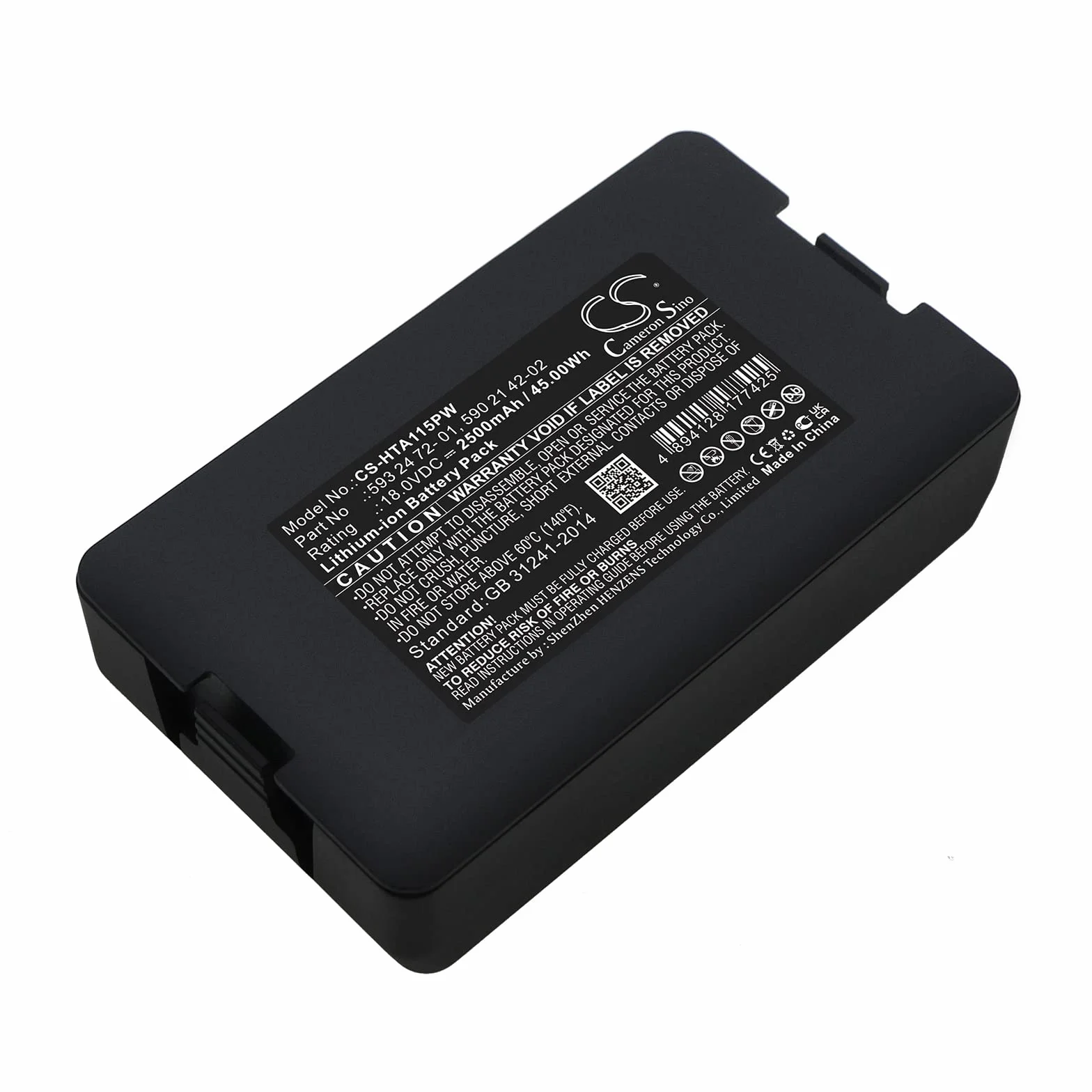 Cameron Sino Batteria per Husqvarna 115H, 305 2020, 310 2020, 520 2021, 520 2022, Limited Edition 2020, Sileno Life 2500 mAh