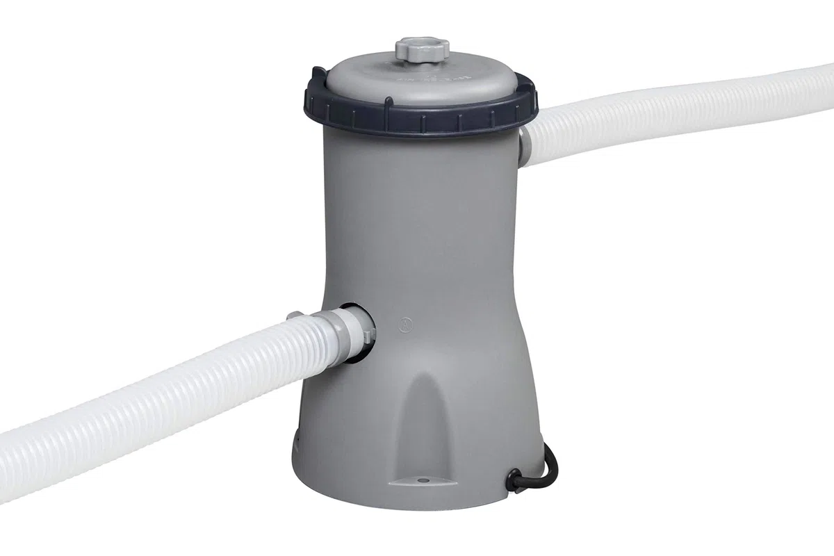 Bestway Flowclear - Pompa filtro 3.028 l/h, 40 W, colore: Grigio