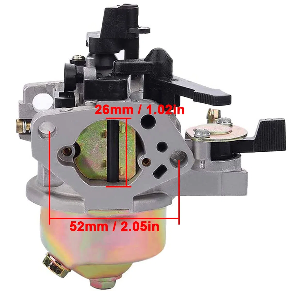 ZAMDOE Carburatore per Honda GX240 GX270 8HP 9HP Motori sostituisce # 16100-ZE2-W71 1616100-ZH9-820 con Filtro Aria Candela Guarnizione Linea Carburante