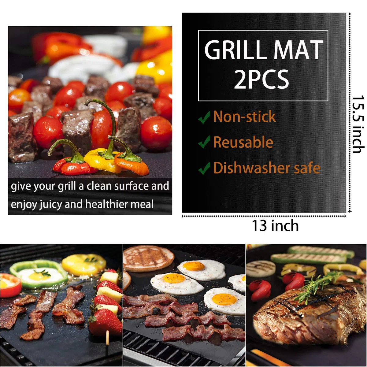 ROMANTICIST Set di utensili per barbecue da 30 pezzi per uomo papà, set di utensili per griglia in acciaio inossidabile, kit di accessori per grigliate con tappetini in custodia in alluminio marrone