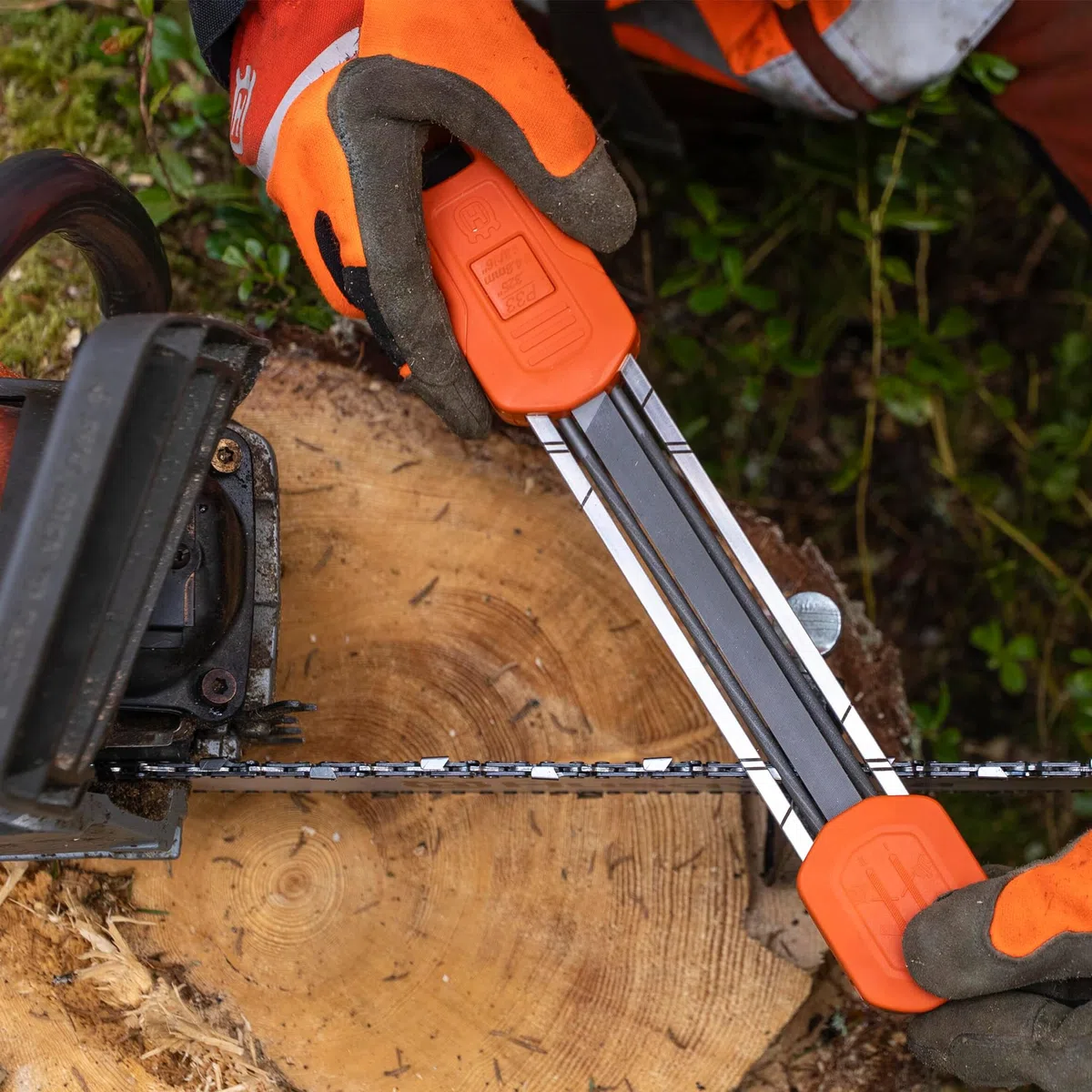 HUSQVARNA - Kit di affilatura 2 in 1 Husqvarna PASSO 3/8 MINI PER AFFILATURA 93- 3/8 MINI - 4,0mm"
