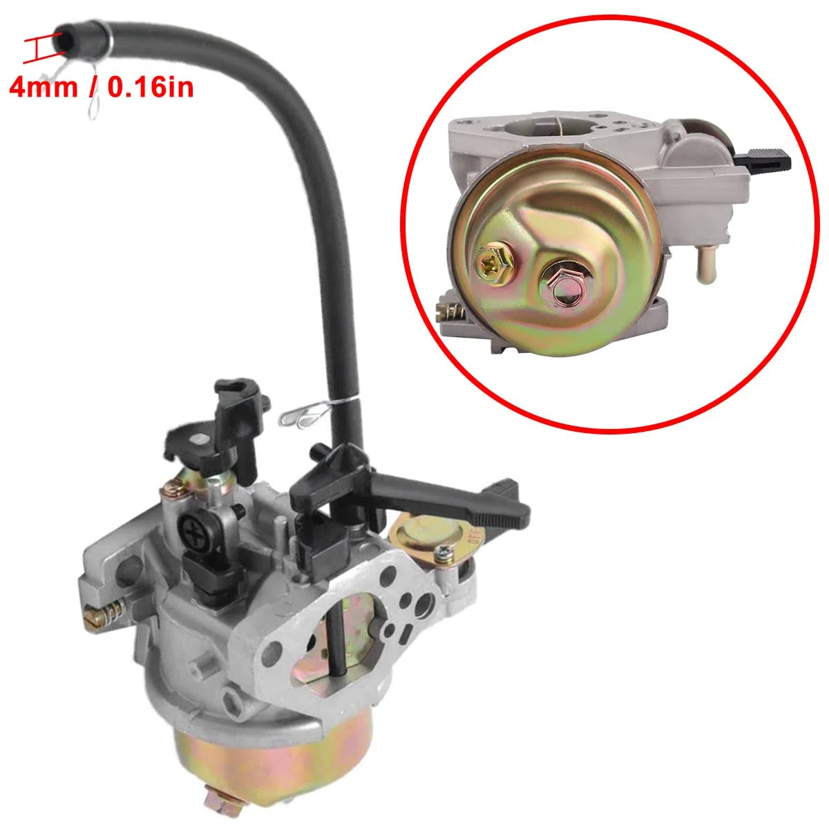ZAMDOE Carburatore per Honda GX240 GX270 8HP 9HP Motori sostituisce # 16100-ZE2-W71 1616100-ZH9-820 con Filtro Aria Candela Guarnizione Linea Carburante